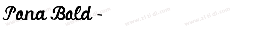 Pona Bold◆字体转换 Pona Bold◆字体转换